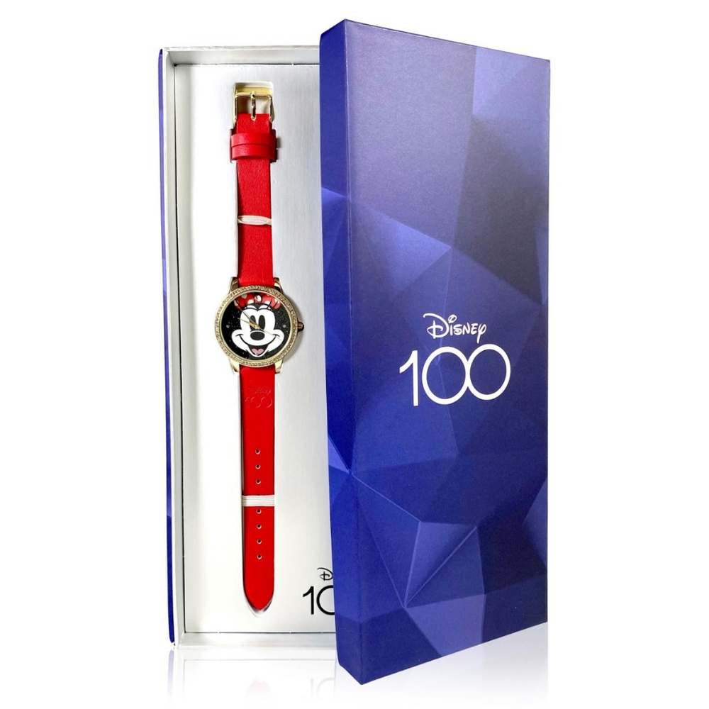 Disney 100th Anniversary Minnie Glitter Dial Watch